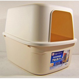 IRIS NE-480F 日本IRIS 屋型貓廁盆- 茶色 IRIS NE-480F 日本IRIS 屋型貓廁盆- 茶色